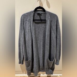 Aqua Charcoal Cashmere Sweater